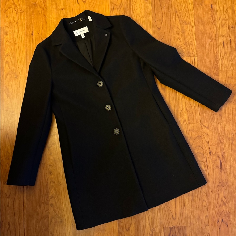 Calvin Klein Black Women's Coat size M